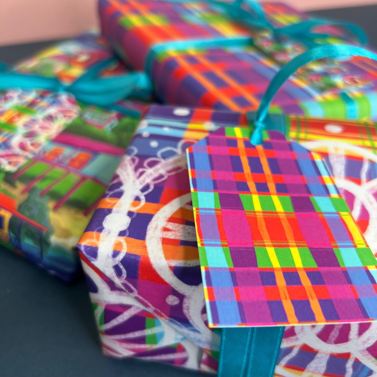 Bold, joyful gift wrap for every celebration. Illustrated designs that make your presents pop.