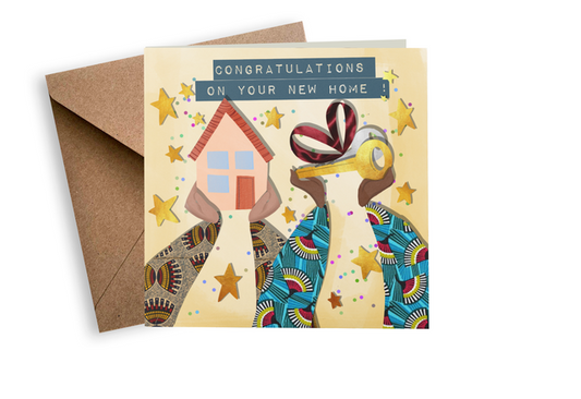 New Home Greeting Card – Bright & Joyful Housewarming Card